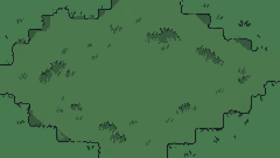 Pixel-art meadow surface
