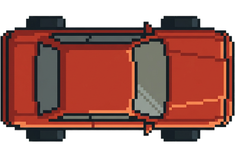 Street car shown from above
